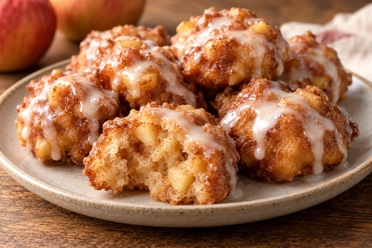 Apple Fritter Bites close-up
