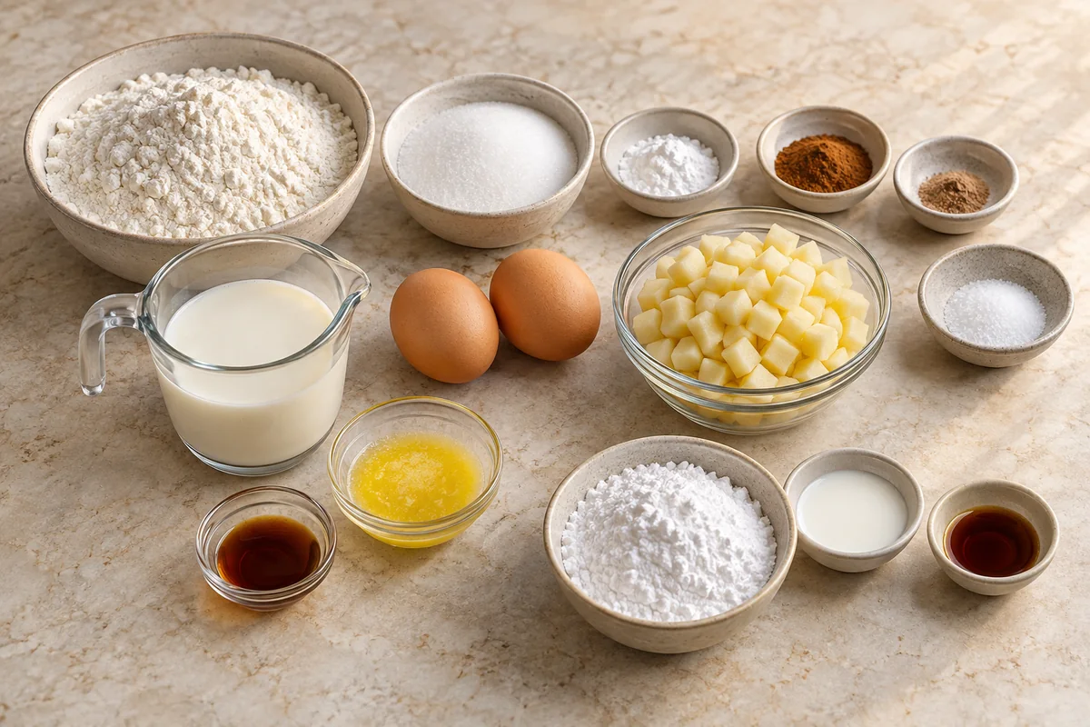 Apple Fritter Bites ingredients