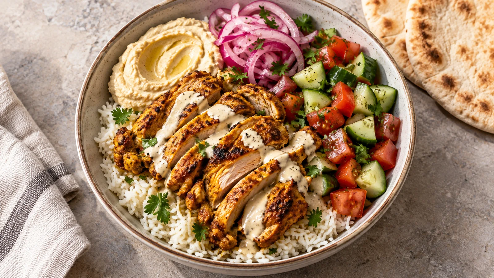 Chicken Shawarma Bowl Recipe