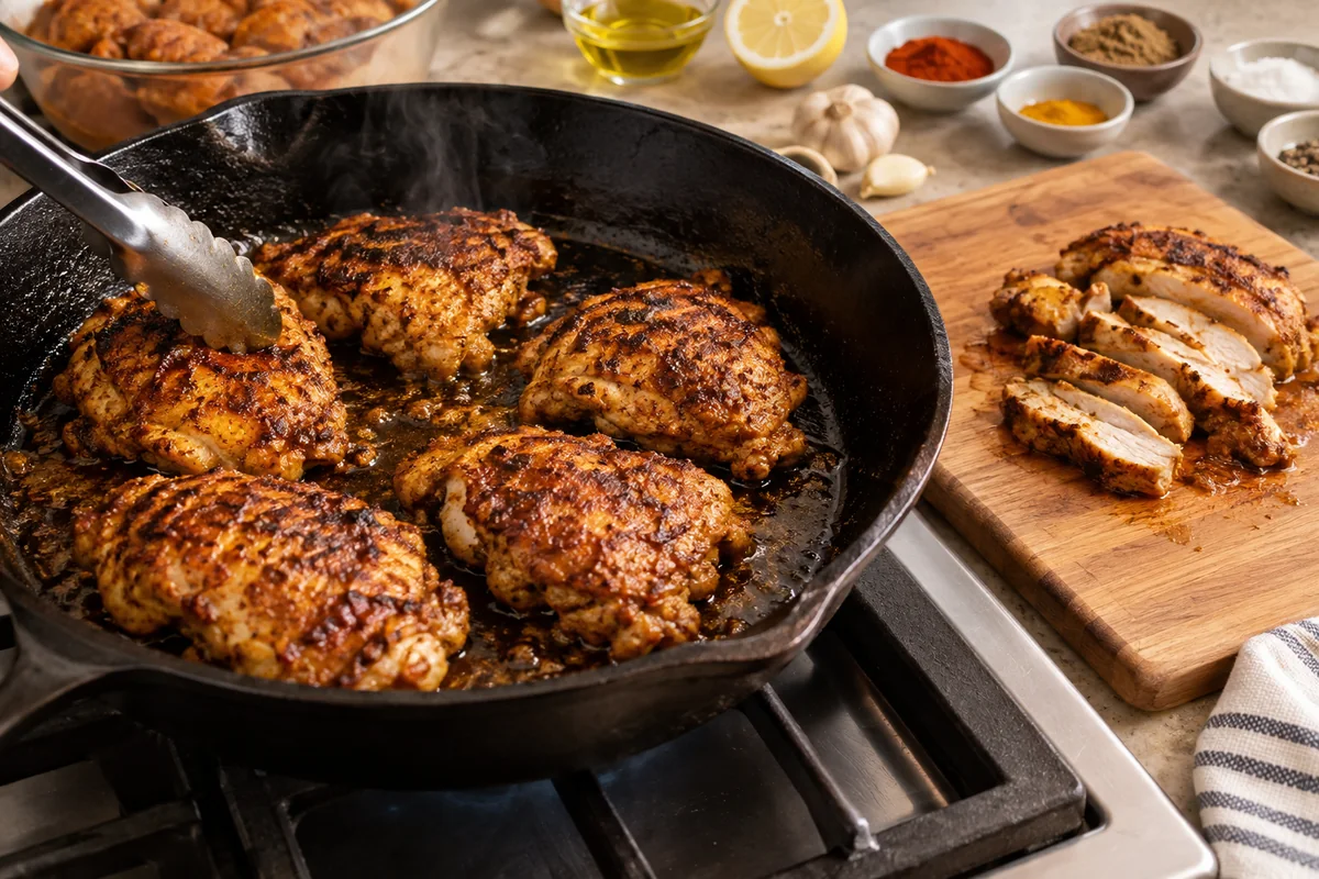 Chicken Shawarma Bowl Recipe preparation