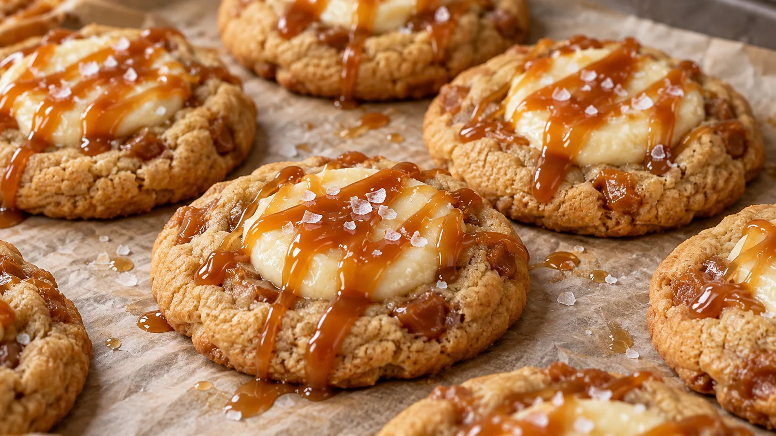Salted Caramel Cheesecake Cookies Recipe