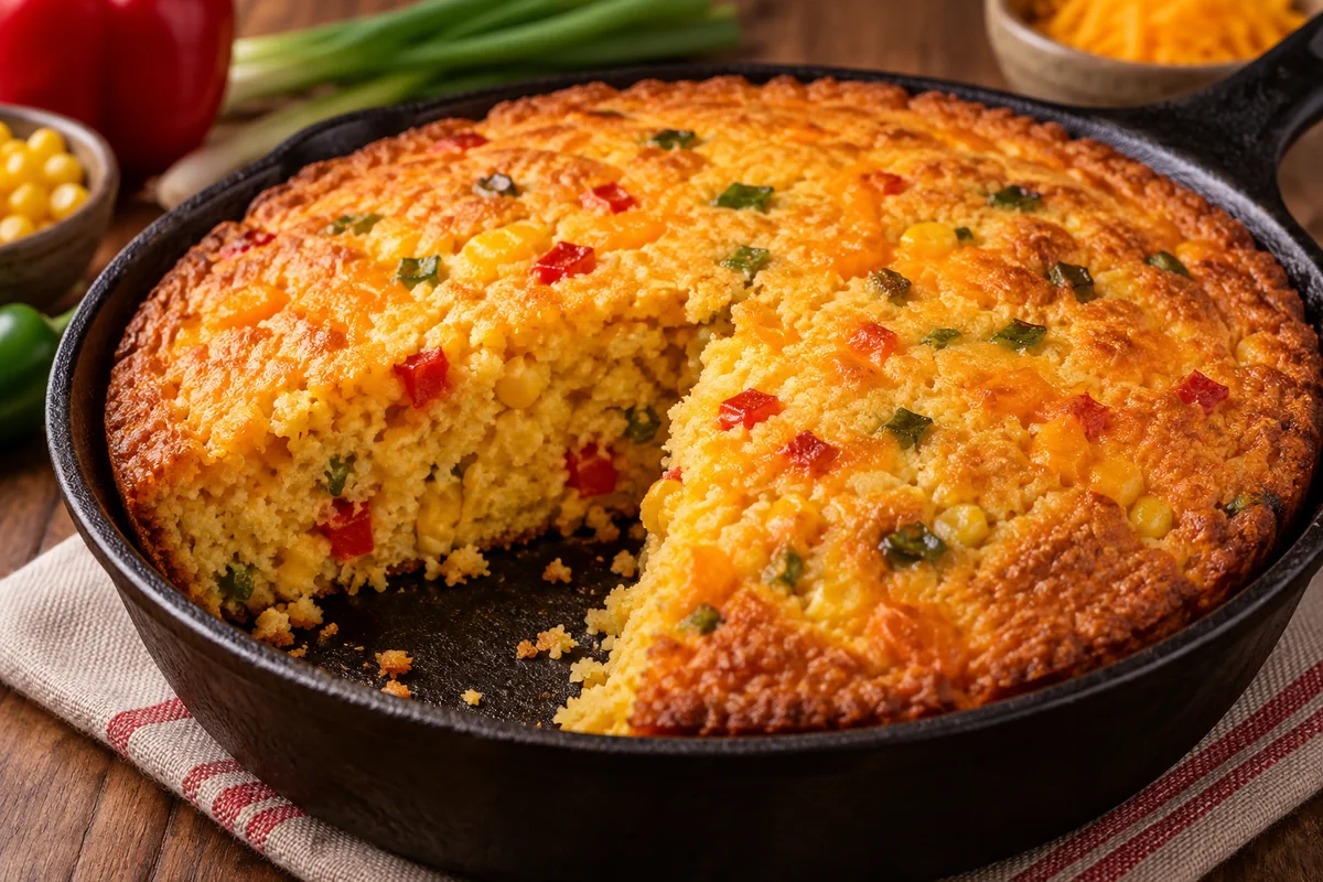 Seriously Good Creole Cornbread close-up