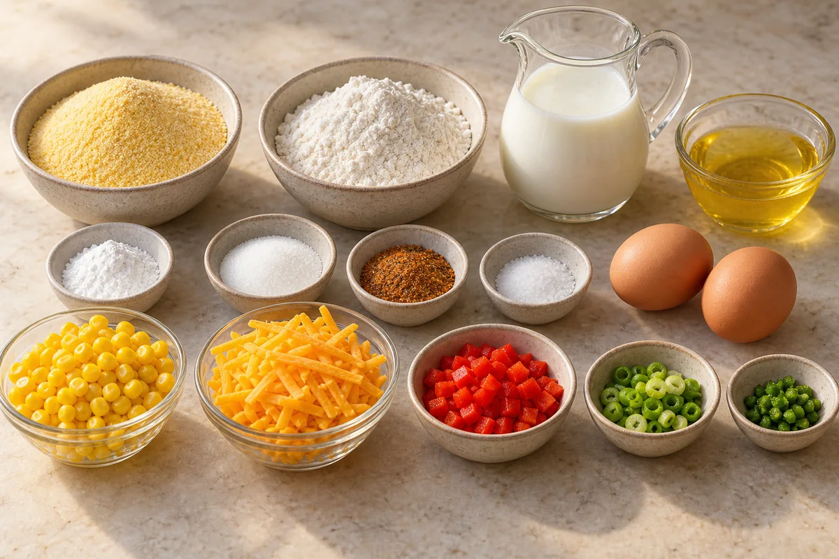 Seriously Good Creole Cornbread ingredients