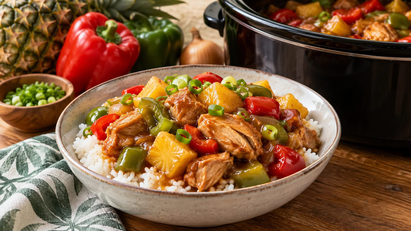 Sweet Hawaiian Crockpot Chicken
